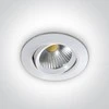 Bikuvalt 12W LED įleidžiamas pakreipiamas šviestuvas, baltas, 3000K, 11112/W/W