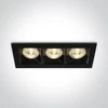 Bikuvalt 12W LED įleidžiamas šviestuvas, juodas, 3000K, 50306B/B/W