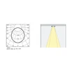 12W INSIGHT PLX šviestuvas į magnetines sistemas, 3000K, DALI, baltas