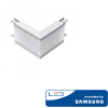 12W L formos jungtis, sidabrinė, išorinis kampas, 4000K (natūraliai balta), SAMSUNG LED chip