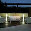 NewGarden 1,2W LED įkraunamas šviestuvas LOLA 110, baltas, 6000K/RGB, IP54, su USB jungtimi, dimeriuojamas