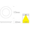 12W LED įleidžiama panelė, juoda, 3000/4000/5700K, 10112FA/B/V