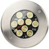 12W LED įleidžiamas lauko šviestuvas RUNA 2, juodu korpusu, 3000K, IP67, 45°