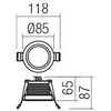 12W LED įleidžiamas lauko šviestuvas XSAL, baltas, 4000K, IP65
