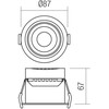 12W LED įleidžiamas pakreipiamas šviestuvas MT 147 LED, juodas, 3000K