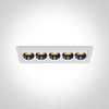 12W LED įleidžiamas šviestuvas, baltas, 3000K, 50012H/W/W