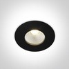 12W LED įleidžiamas šviestuvas, juodas, 3000K, 10112P/B/W