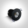 12W LED įleidžiamas šviestuvas, juodas, 3000K, 10112P/B/W