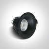 12W LED įleidžiamas šviestuvas, juodas, 3000K, 10112R/B/W