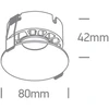 12W LED įleidžiamas šviestuvas, juodas, 3000/3500/4000K, 10112DX/B/V