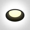 Bikuvalt 12W LED įleidžiamas šviestuvas, juodas, 3000/4000/5000K, 10109D/B/V