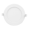 12W LED įmontuojama panelė, apvali, su maitinimo šaltiniu, dimeriuojama, šviesos spalva kintanti nuo 3000 iki 6000