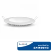 12W LED įmontuojamas šviestuvas SAMSUNG LED chip, premium V-TAC, apvalus, 4000K (natūraliai balta)