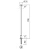 12W LED įsmeigiamas lauko šviestuvas ELFIC, rūdžių sp., 2700K, IP54, 120cm, 90854