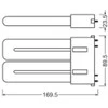 Osram 12W LED lemputė DULUX, 2G10, baltos matinės sp., 3000K