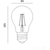 12W LED lemputė FGS, E27, skaidri, 4000K, 360°