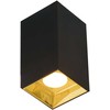 12W LED lubinis šviestuvas GLAM, juodos/aukso sp., 3000K, 4240501