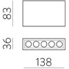 12W LED lubinis šviestuvas INVISIBLE, juodas, 3000K, dimeriuojamas, P3980000NDP