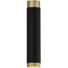 12W LED lubinis šviestuvas LUX, juodos/aukso sp., 2700K, P3989091ON