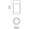 12W LED lubinis šviestuvas LUX, juodos/aukso sp., 2700K, P3989090ON