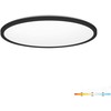12W LED lubinis šviestuvas NIVERA CIRCLE, juodas, 3000/4000/6000K, IP54