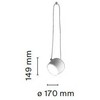 12W LED pakabinamas šviestuvas AIM SMALL, baltas, 2700K, dimeriuojamas