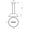 12W LED pakabinamas šviestuvas AKIRA, kavos sp., 2700K, 01-4100