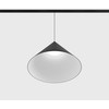 12W LED pakabinamas šviestuvas CONE į magnetinę sistemą IN_LINE, juodas, 3000K, 320mm