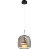 12W LED pakabinamas šviestuvas DECO, juodu korpusu/dūmų sp. stiklas, 3000K, 4319001