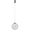 12W LED pakabinamas šviestuvas IRIDES, juodos sp./skaidrus, 3000K, 01-3960