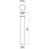 12W LED pastatomas lauko šviestuvas BIRO, rūdžių sp., 3000K, IP65, 90592