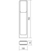12W LED pastatomas lauko šviestuvas MIST, tamsiai pilkas, 3000K, IP54, 90245