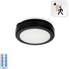 12W LED paviršinis šviestuvas NAIROS PREMIUM G2, juodas, 3000K/4000K/6500K, su judesio davikliu
