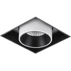12W LED priglaistomo montavimo šviestuvas NOVUM SINGLE, baltos/juodos sp., 4000K