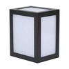 Sieninis šviestuvas V-tac 12W LED sieninis fasado šviestuvas, juodas, 6400K, IP65