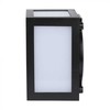 Sieninis šviestuvas V-tac 12W LED sieninis fasado šviestuvas, juodas, 6400K, IP65