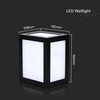 Sieninis šviestuvas V-tac 12W LED sieninis fasado šviestuvas, juodas, 6400K, IP65