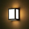 Sieninis šviestuvas V-tac 12W LED sieninis fasado šviestuvas, juodas, 6400K, IP65