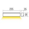 12W LED sieninis fasado šviestuvas OMNIA, tamsiai pilkas, 3000K, IP54, 90394