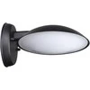 Sieninis šviestuvas Italux 12W LED sieninis fasado šviestuvas PIOMBINO, juodas, 3000K, IP44