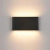 Pakabinamas šviestuvas 12W LED sieninis fasado šviestuvas ROMANO, juodas, 3000K