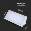 V-tac 12W LED sieninis lauko šviestuvas, baltas, 4000K