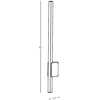 Sieninis šviestuvas 12W LED sieninis lauko šviestuvas, juodas, 2700K, E287-27