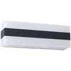 12W LED sieninis lauko šviestuvas KODIAK, juodos/baltos sp., 3000K, IP65, 90330