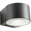 12W LED sieninis lauko šviestuvas LOG, tamsiai pilkas, 3000K, IP65, 90063