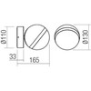 12W LED sieninis lauko šviestuvas MAGNUS, tamsiai pilkas, 3000K, IP54, 90555