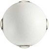 12W LED sieninis lauko šviestuvas MILESTONE, baltas, 3000K, IP54, šviečia į viršų ir į apačią, 90499