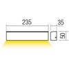 12W LED sieninis lauko šviestuvas OMNIA, baltas, 4000K, IP54, 90396