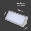 V-tac 12W LED sieninis lauko šviestuvas, pilku korpusu, 3000K, IP65