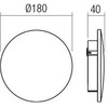 12W LED sieninis lauko šviestuvas TANIT, rūdžių sp., 3000K, IP54, 90549